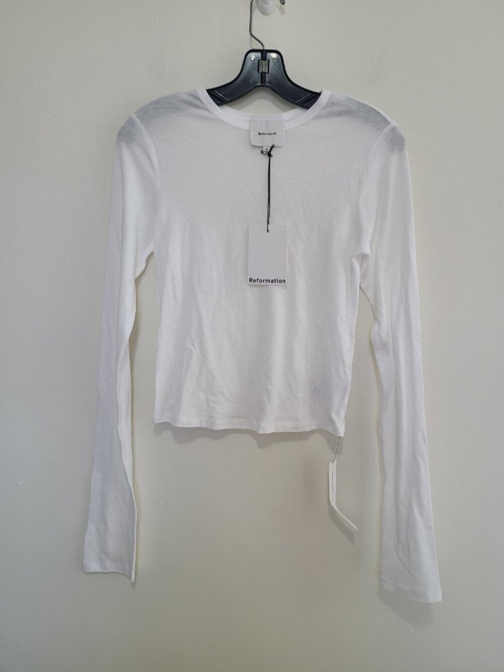 NWT Reformation Ezra Slim Fit Long Sleeve White size XS